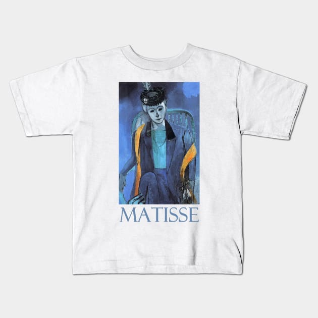 Portrait of Madame Matisse (1913) by Henri Matisse Kids T-Shirt by Naves